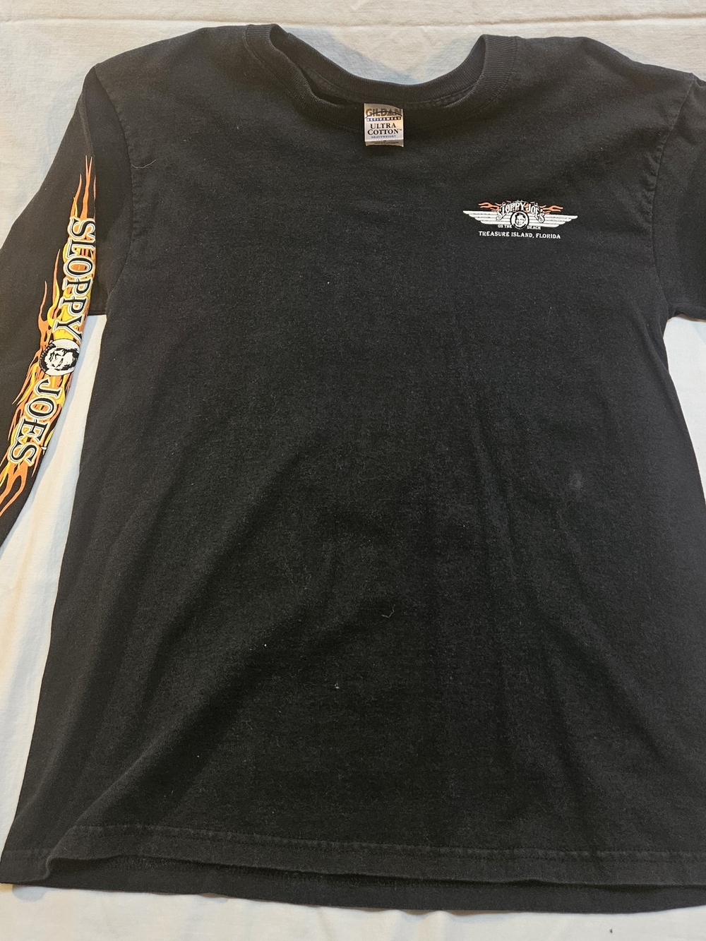 VTG Sloppy Joe's Men Tshirt Key West Bar, Graphic Motorcycle, Black XL